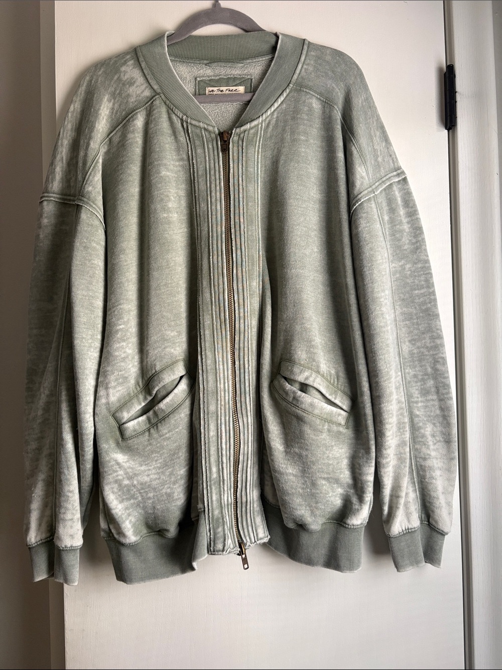 We The Free Sage Zip-Up Bomber Jacket